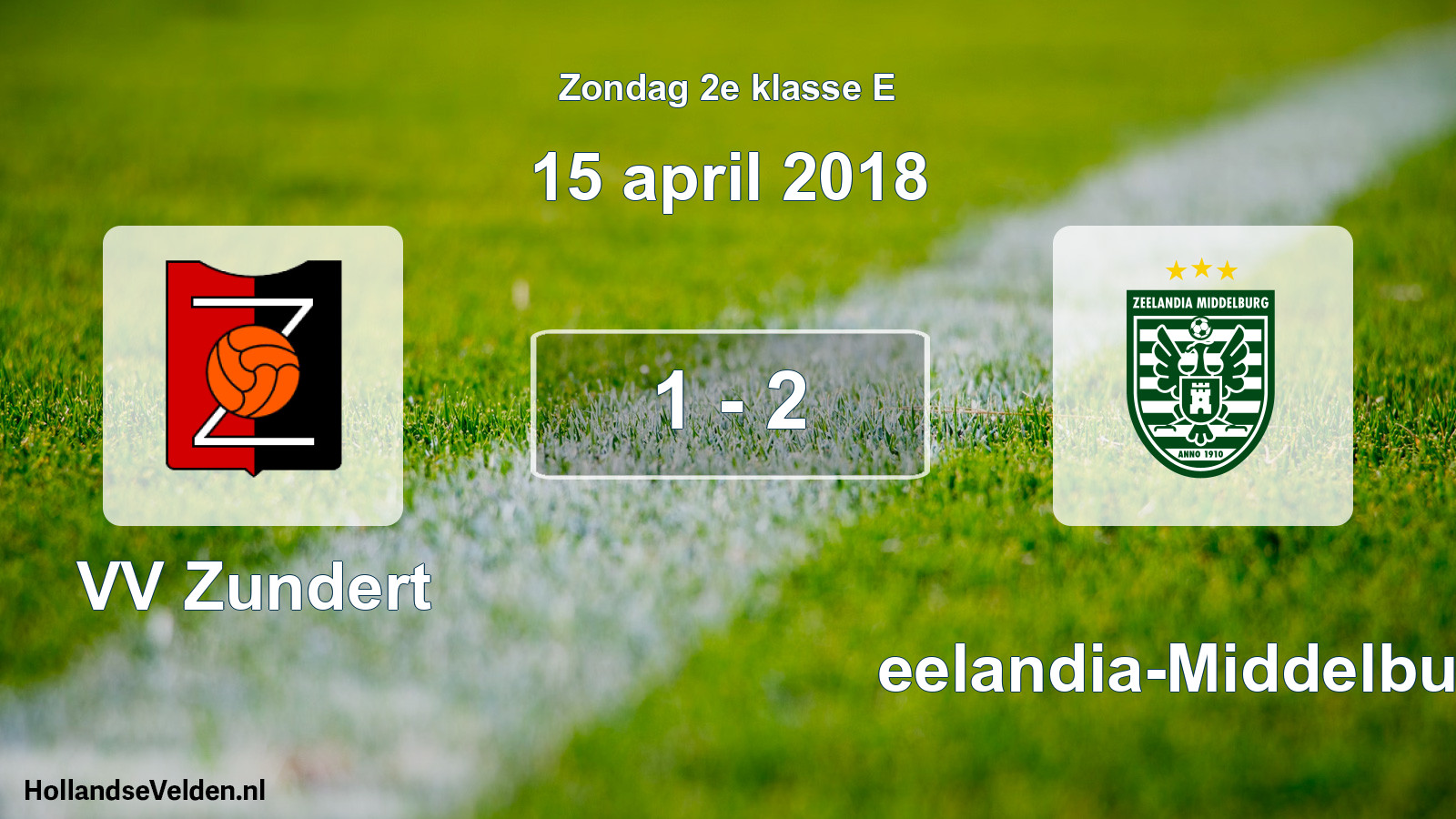 Total number of matches played: VV Zundert - Zeelandia-Middelburg 1 - 2 (15 April 2018)