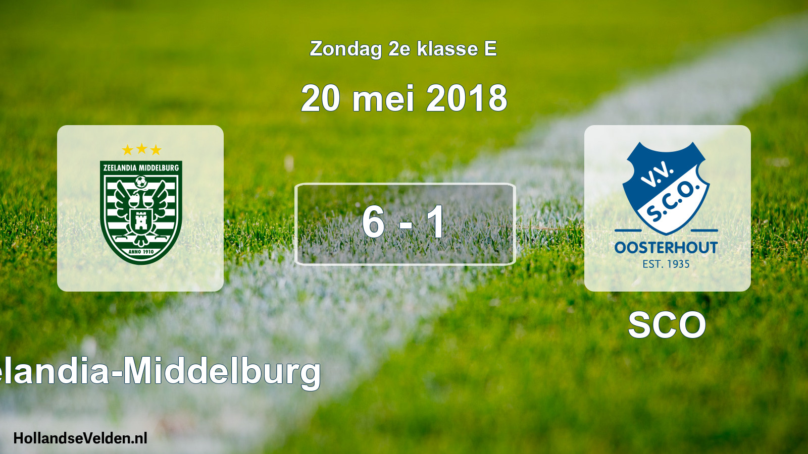 Total number of matches played: Zeelandia-Middelburg - SCO 6 - 1 (20 May 2018)