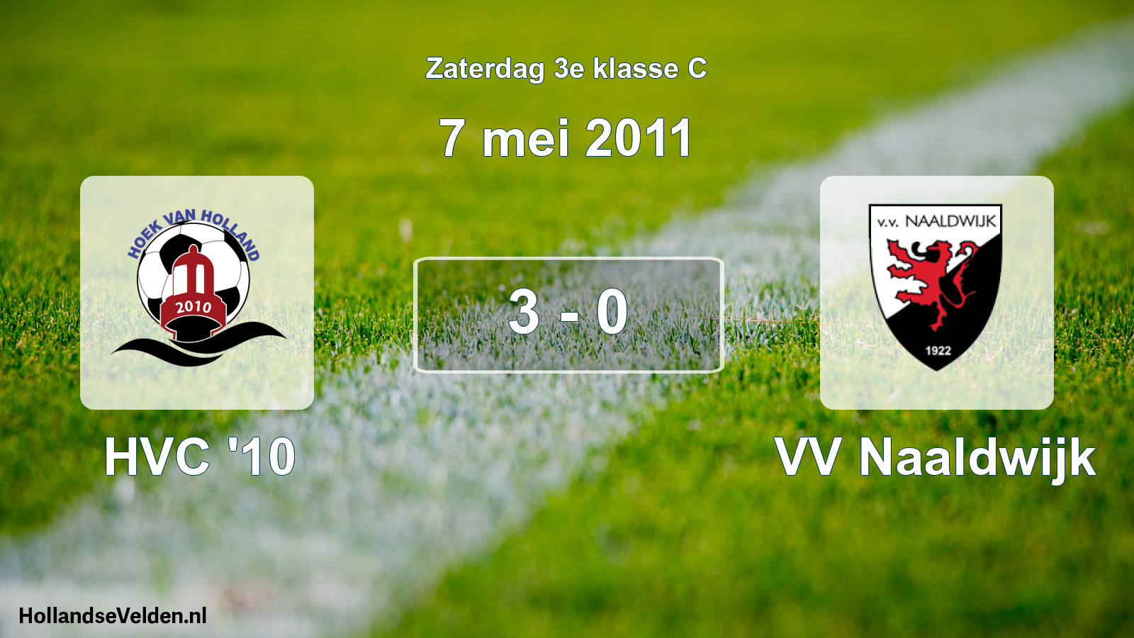 Total number of matches played: HVC '10 - VV Naaldwijk 3 - 0 (7 May 2011)