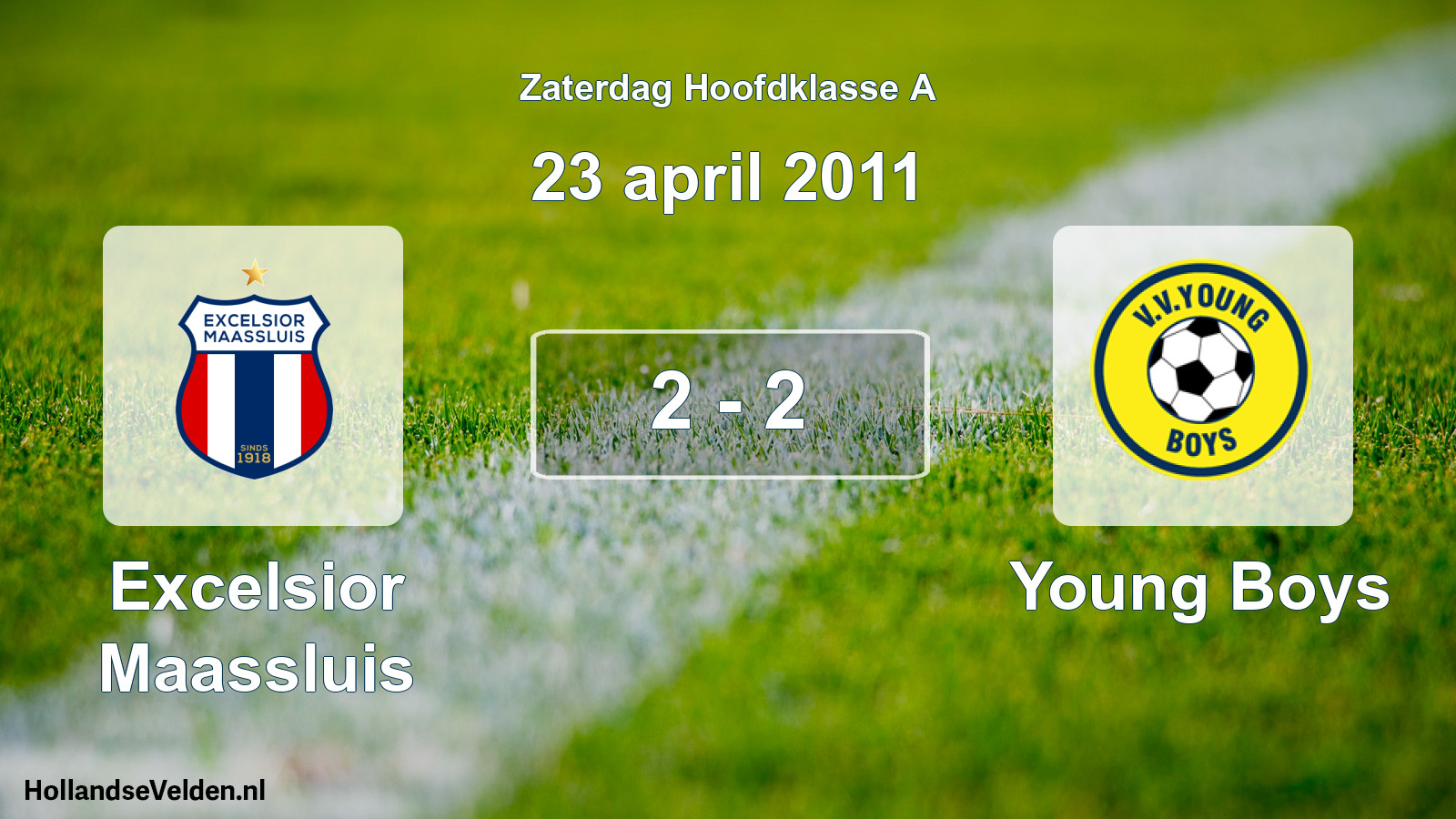 Total number of matches played: Excelsior Maassluis - Young Boys 2 - 2 (23 April 2011)