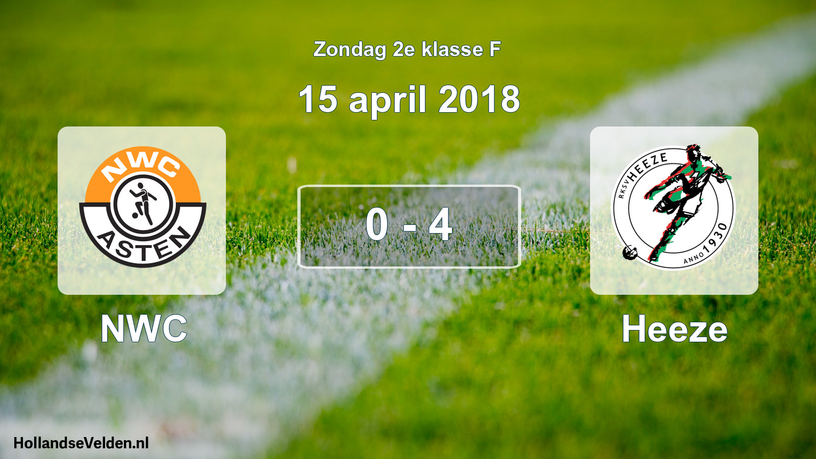 Total number of matches played: NWC - Heeze 0 - 4 (15 April 2018)