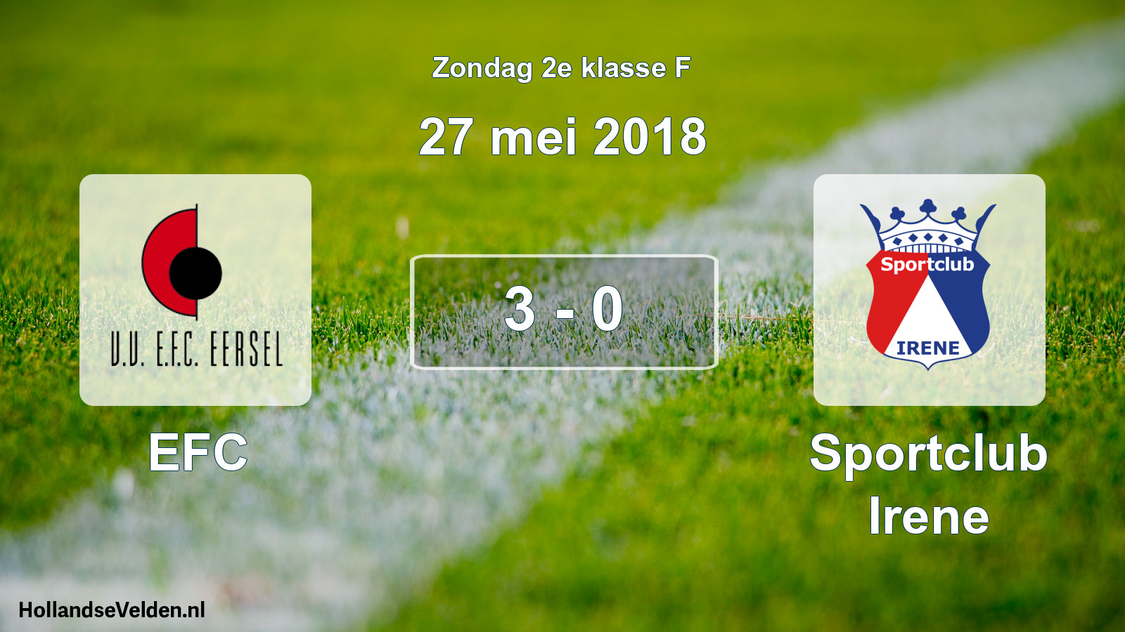 Total number of matches played: EFC - Sportclub Irene 3 - 0 (27 May 2018)