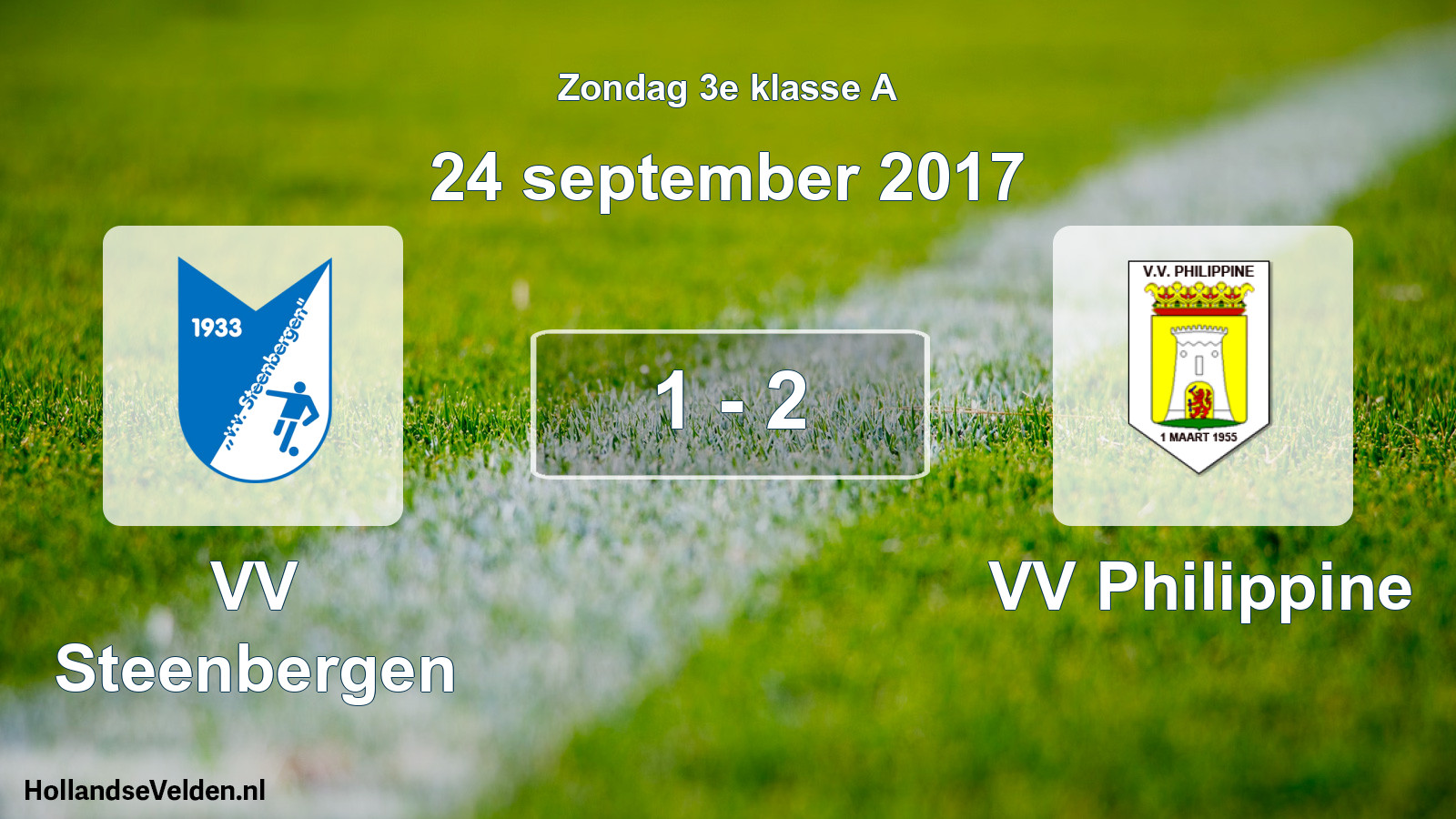 Total number of matches played: VV Steenbergen - VV Philippine 1 - 2 (24 September 2017)
