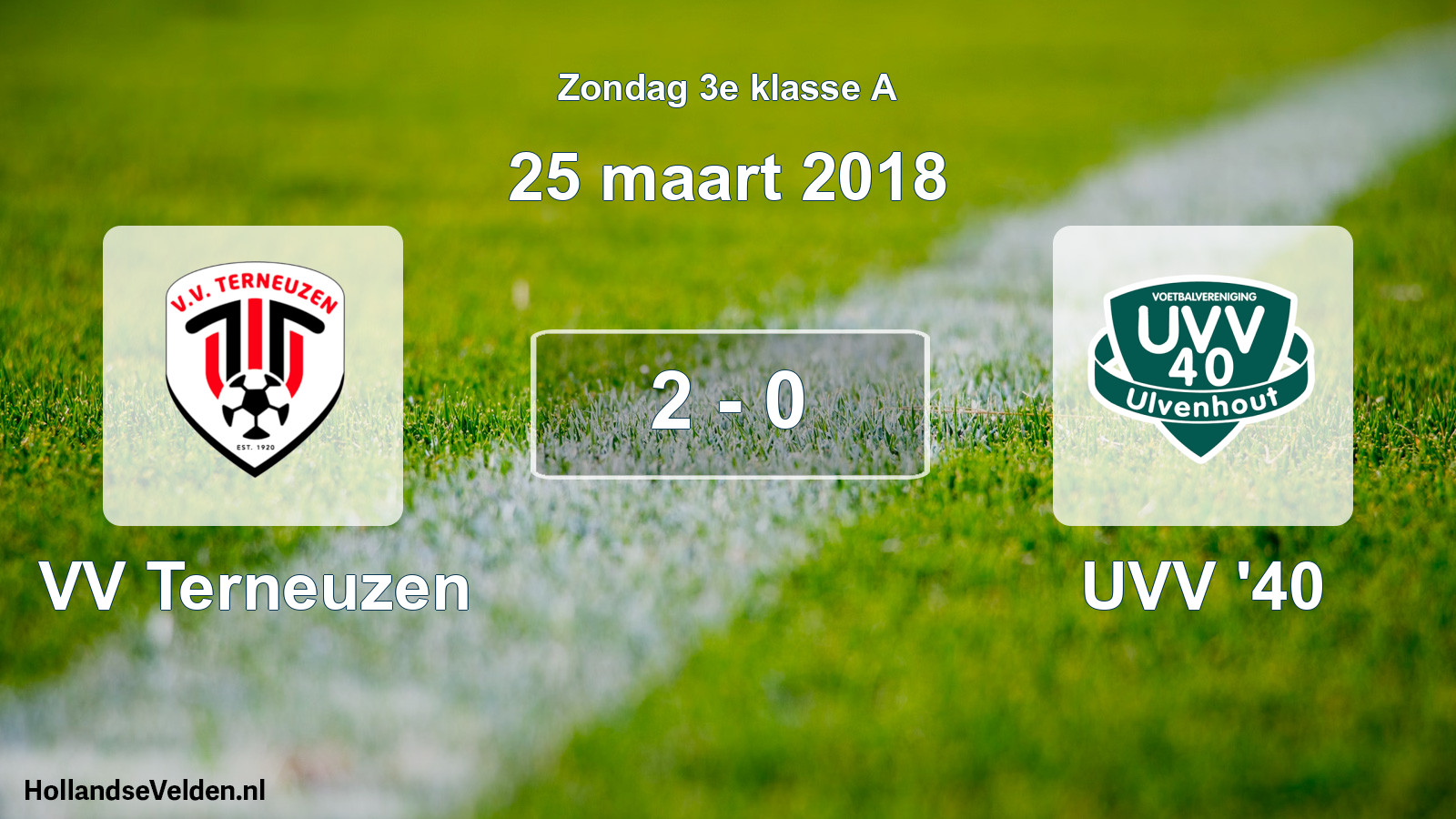 Total number of matches played: VV Terneuzen - UVV '40 2 - 0 (25 March 2018)