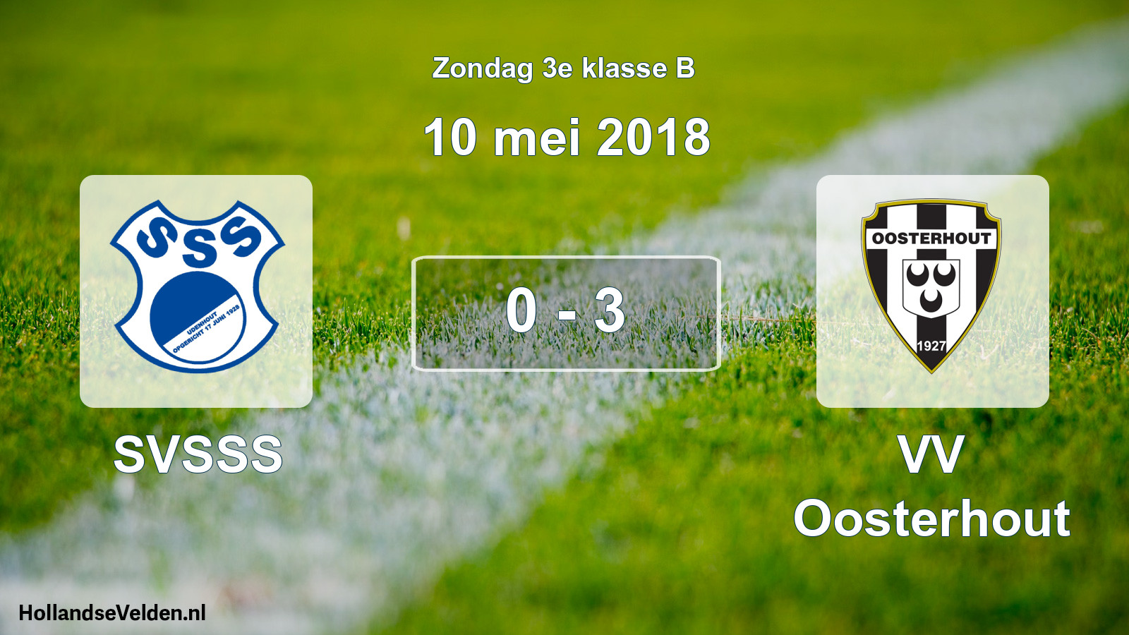 Total number of matches played: SVSSS - VV Oosterhout 0 - 3 (10 May 2018)