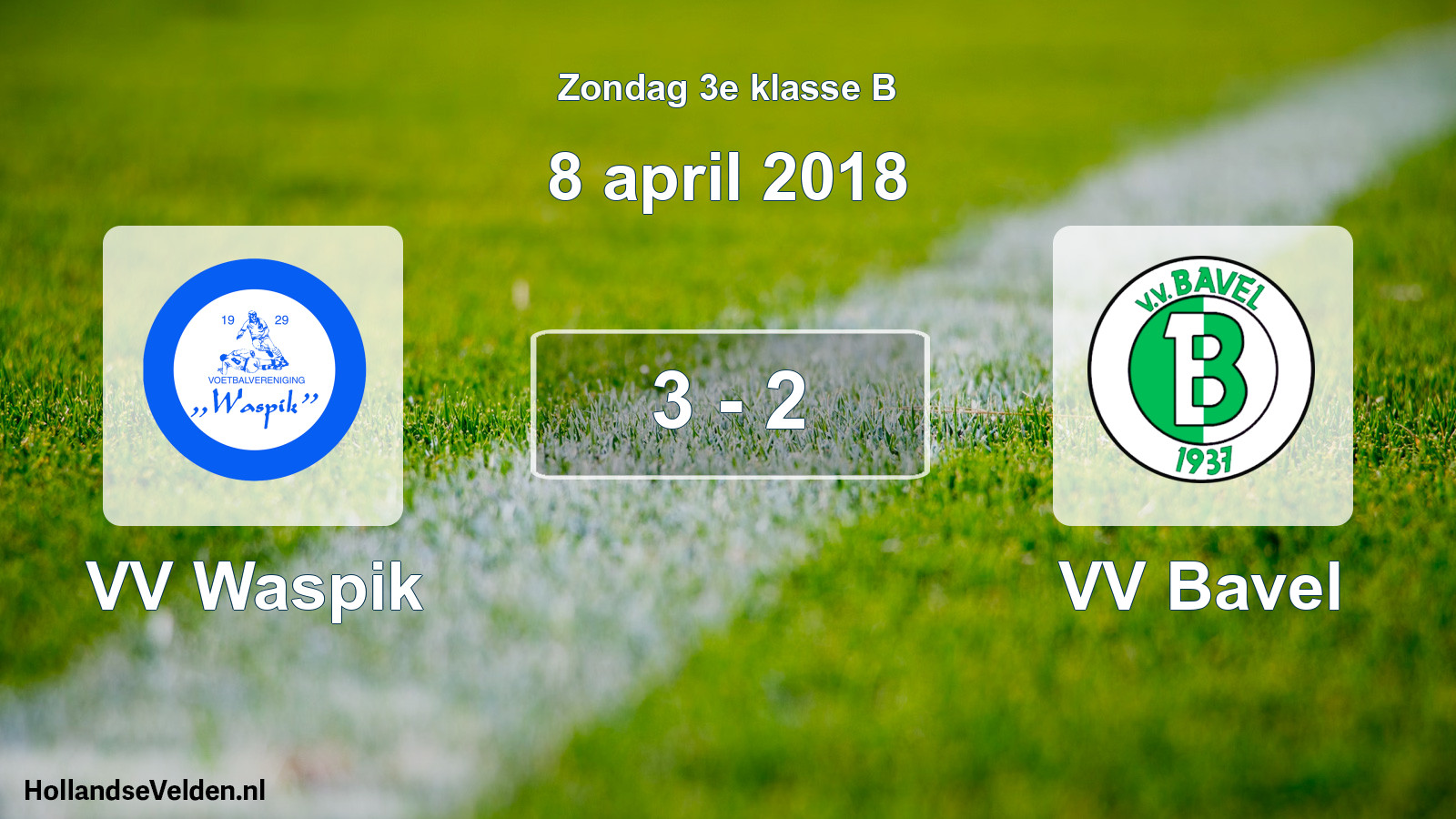 Total number of matches played: VV Waspik - VV Bavel 3 - 2 (8 April 2018)