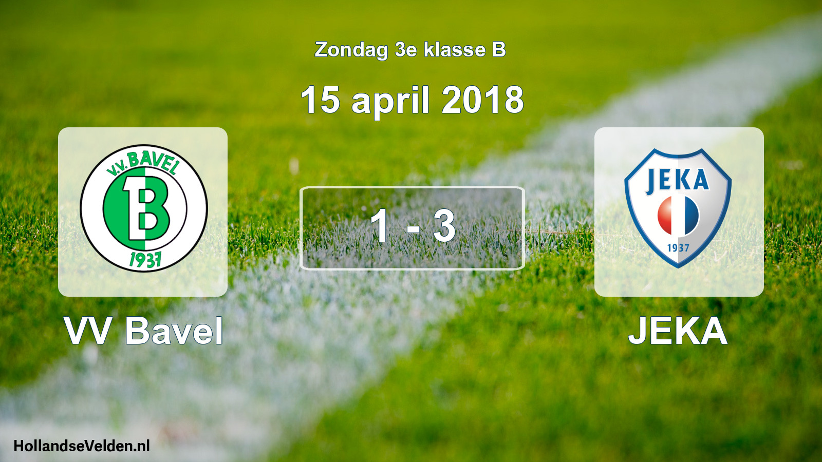 Total number of matches played: VV Bavel - JEKA 1 - 3 (15 April 2018)