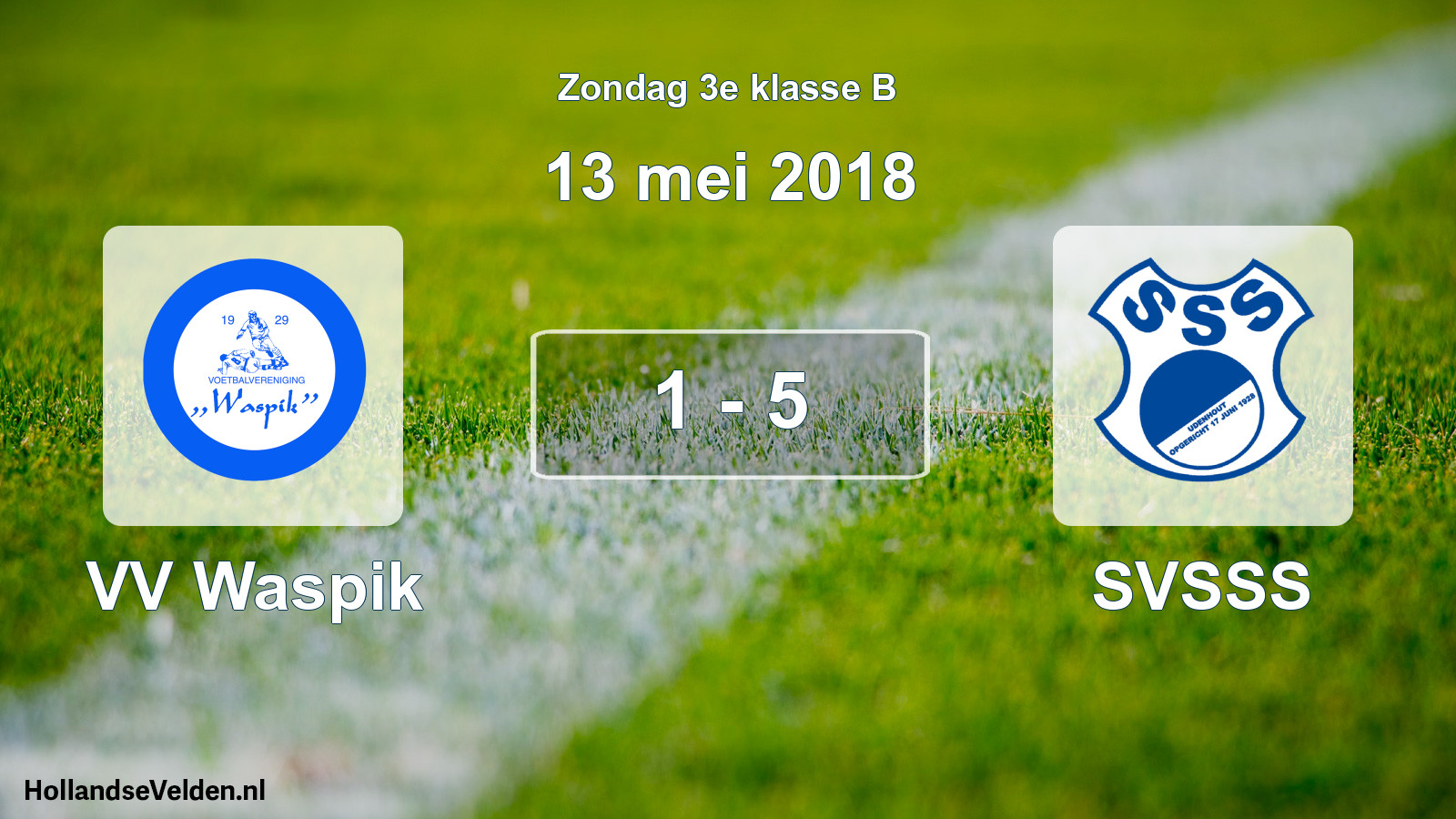 Total number of matches played: VV Waspik - SVSSS 1 - 5 (13 May 2018)