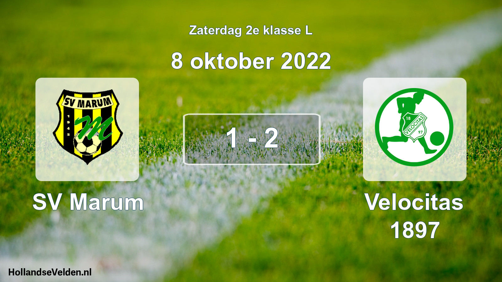 Total number of matches played: SV Marum - Velocitas 1897 1 - 2 (8 October 2022)