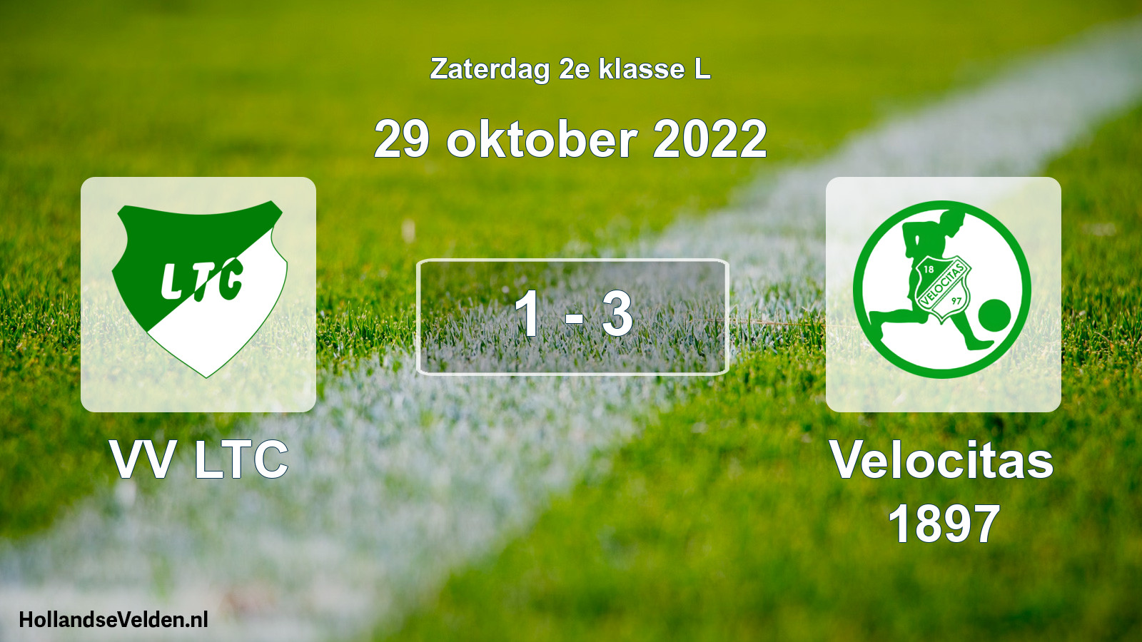 Total number of matches played: VV LTC - Velocitas 1897 1 - 3 (29 October 2022)