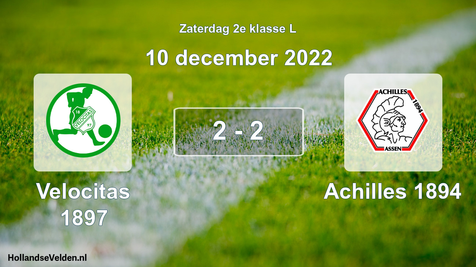 Total number of matches played: Velocitas 1897 - Achilles 1894 2 - 2 (10 December 2022)