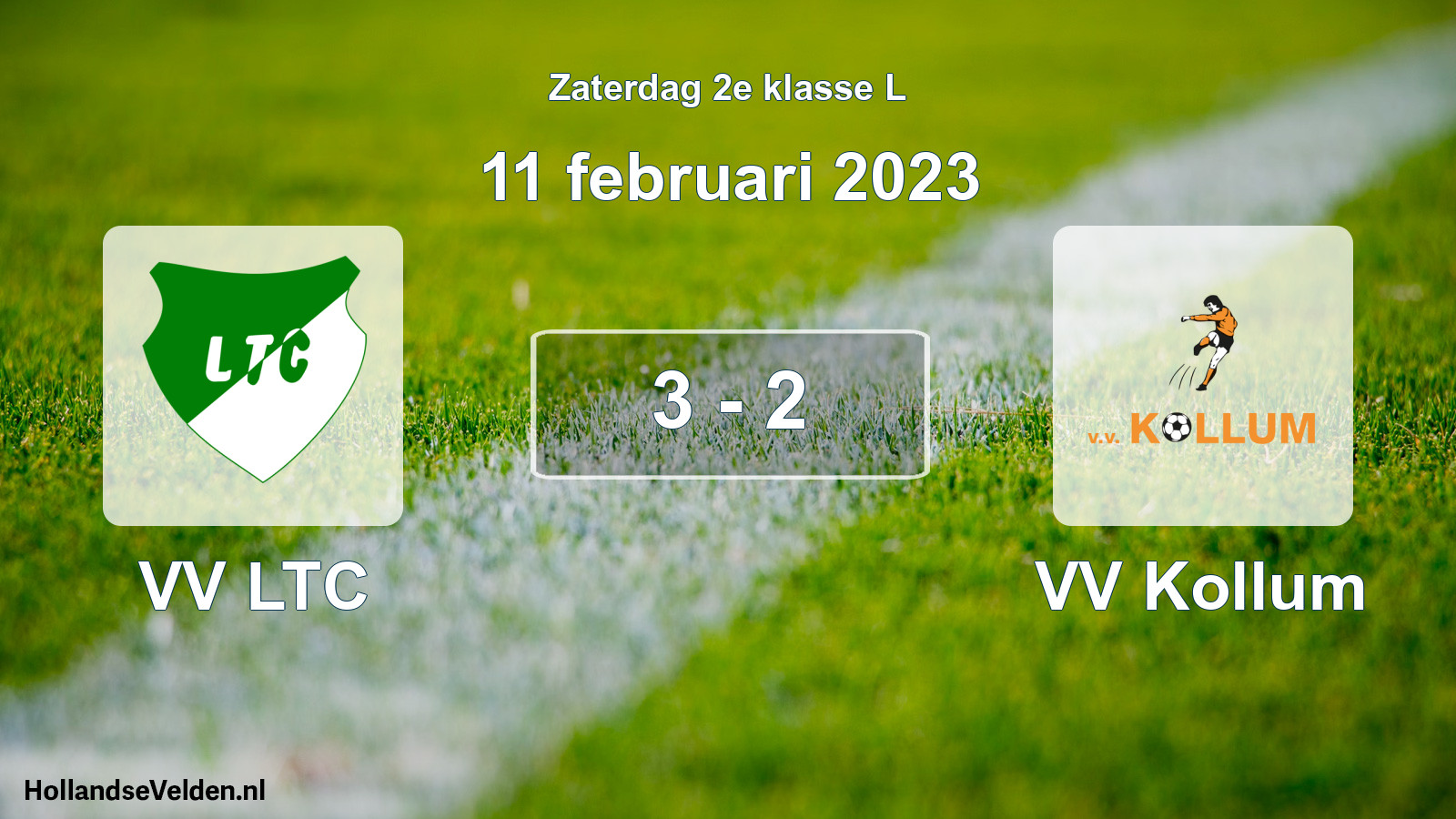 Total number of matches played: VV LTC - VV Kollum 3 - 2 (11 February 2023)
