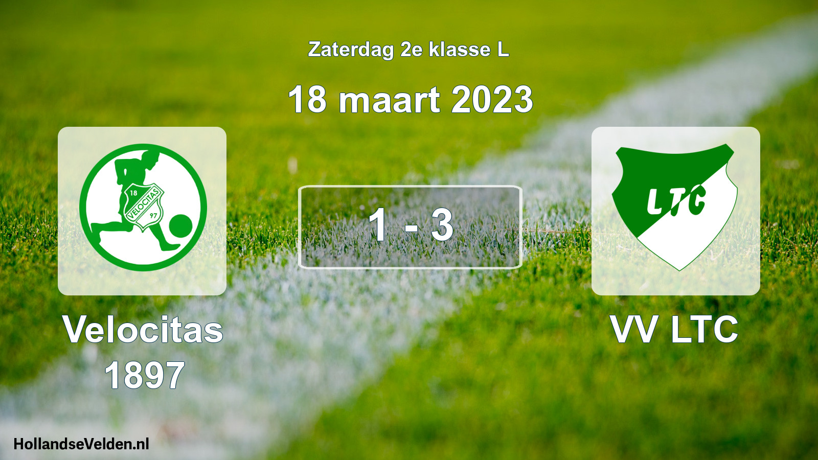 Total number of matches played: Velocitas 1897 - VV LTC 1 - 3 (18 March 2023)