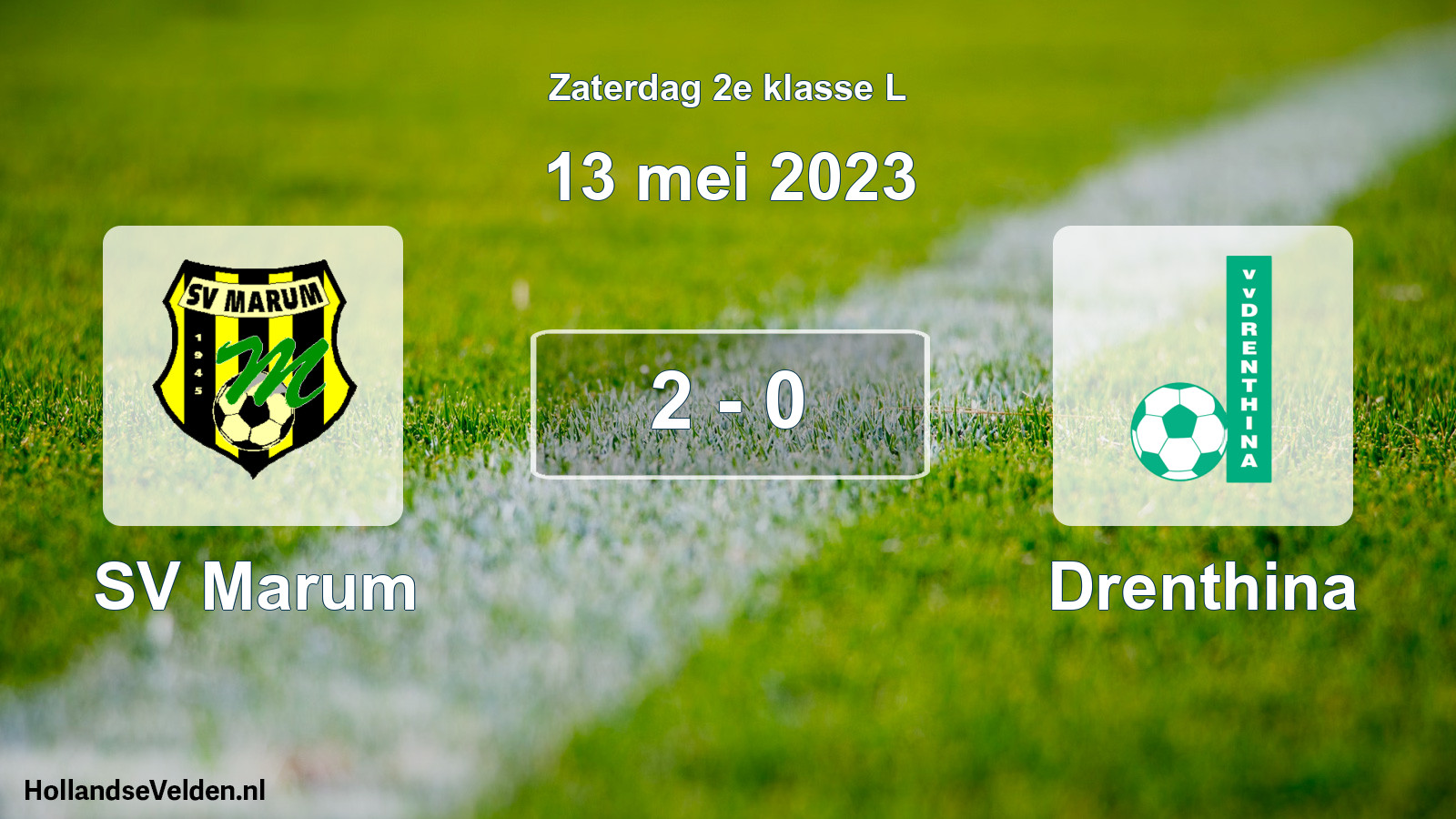 Total number of matches played: SV Marum - Drenthina 2 - 0 (13 May 2023)