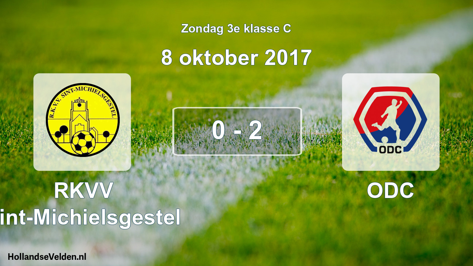 Total number of matches played: RKVV Sint-Michielsgestel - ODC 0 - 2 (8 October 2017)
