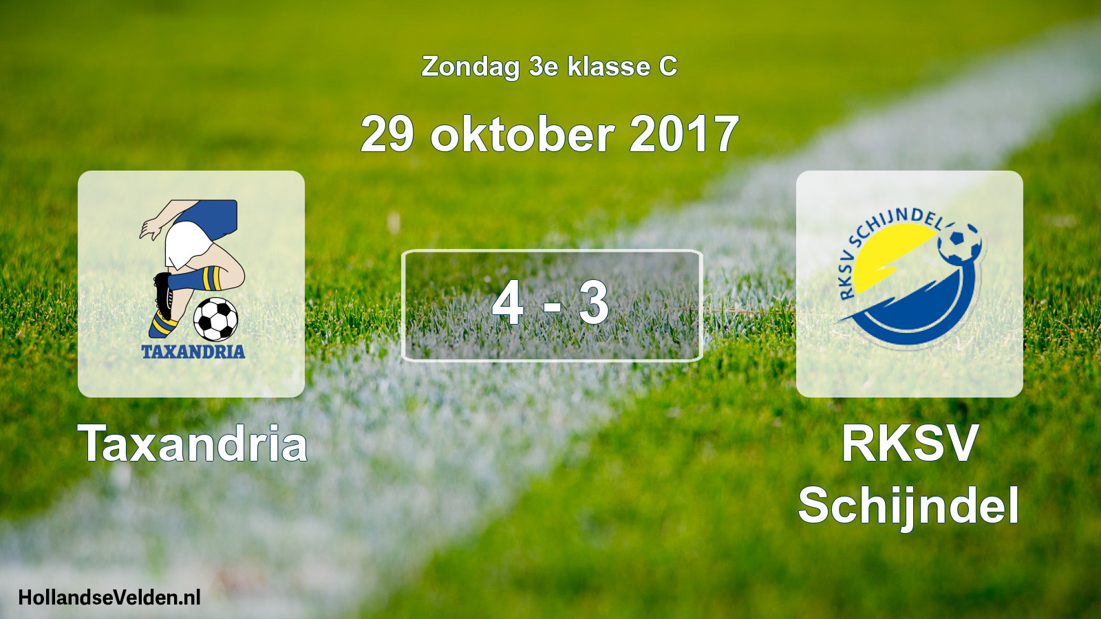 Total number of matches played: Taxandria - RKSV Schijndel 4 - 3 (29 October 2017)