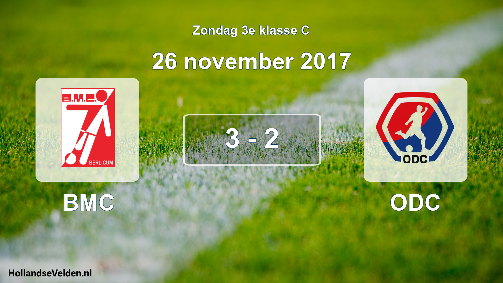 Total number of matches played: BMC - ODC 3 - 2 (26 November 2017)