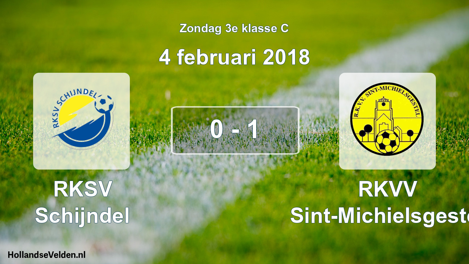Total number of matches played: RKSV Schijndel - RKVV Sint-Michielsgestel 0 - 1 (4 February 2018)