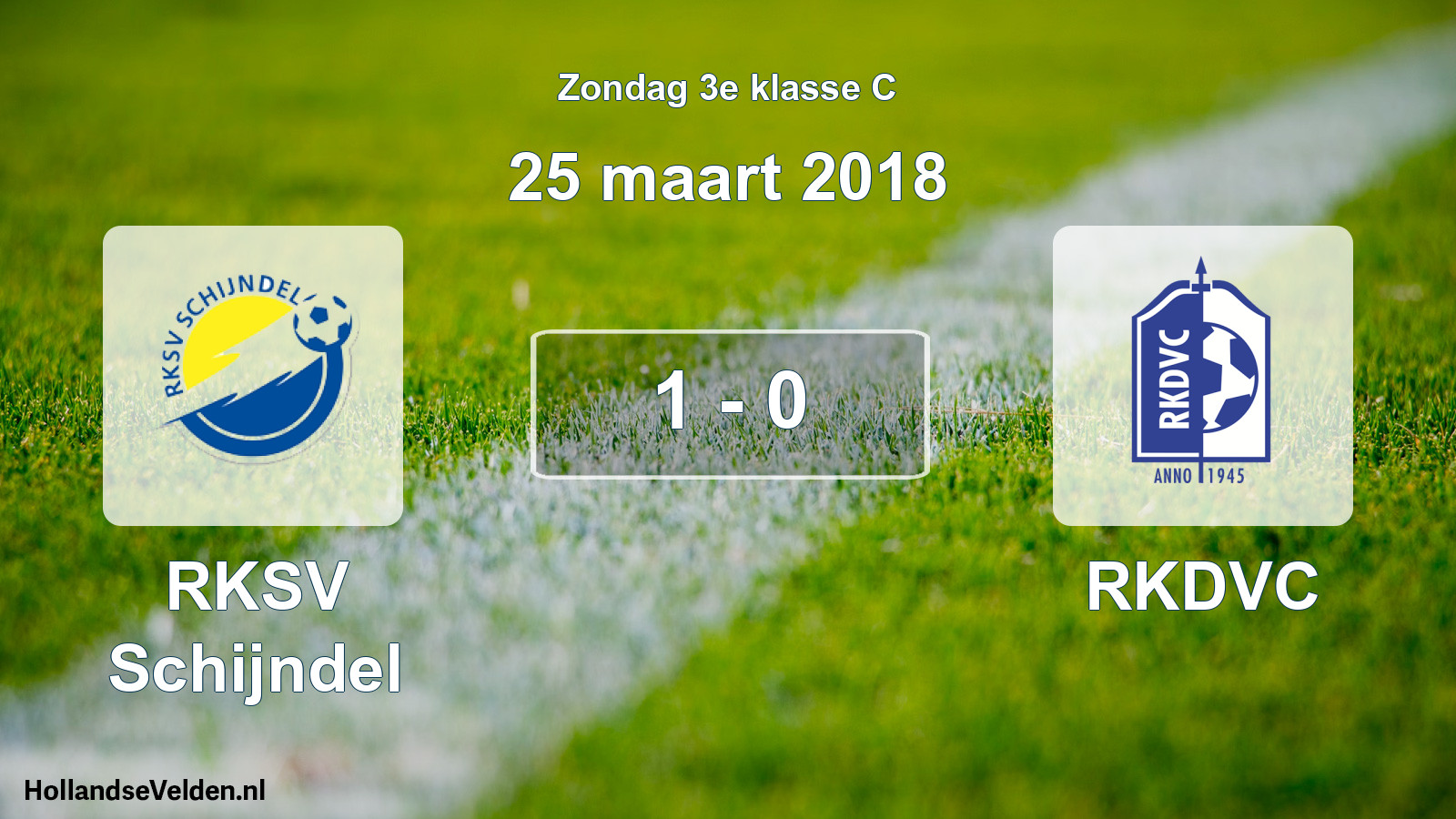 Total number of matches played: RKSV Schijndel - RKDVC 1 - 0 (25 March 2018)