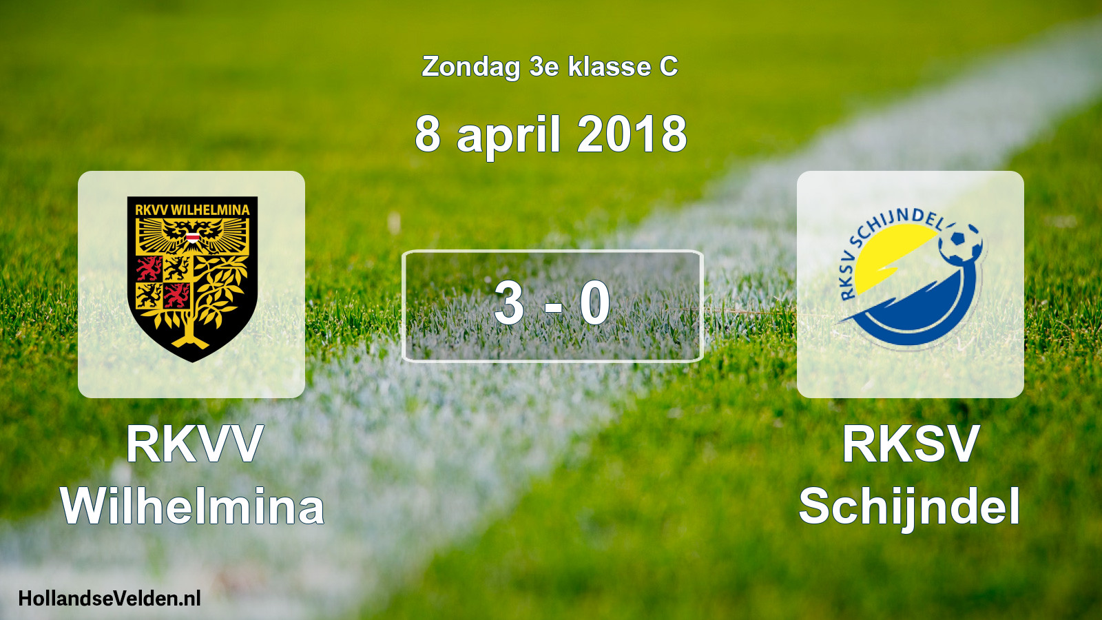 Total number of matches played: RKVV Wilhelmina - RKSV Schijndel 3 - 0 (8 April 2018)
