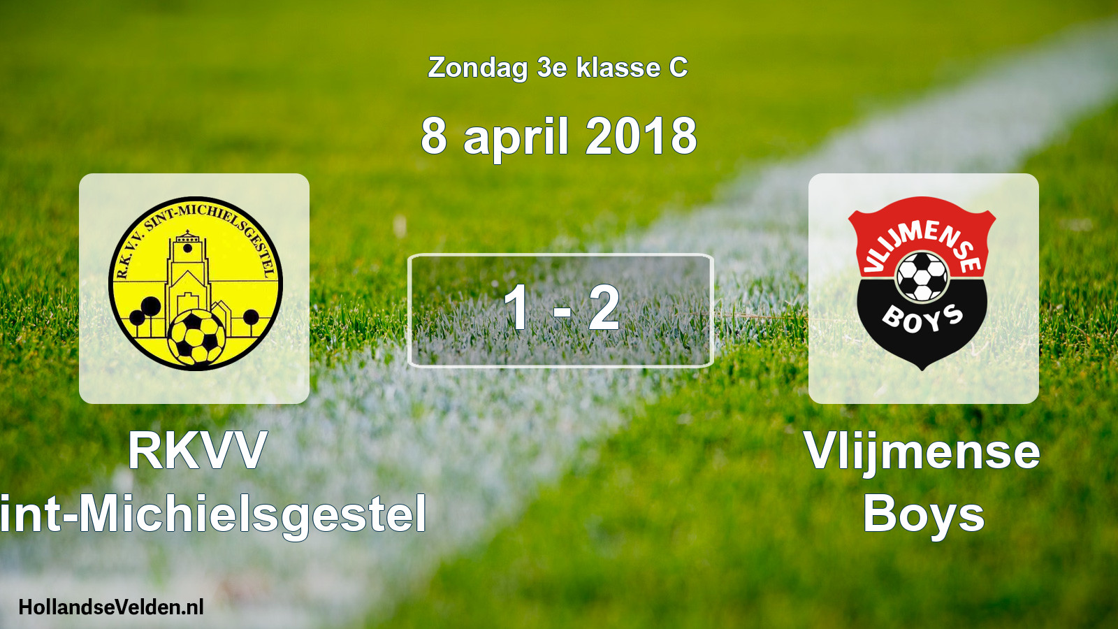 Total number of matches played: RKVV Sint-Michielsgestel - Vlijmense Boys 1 - 2 (8 April 2018)