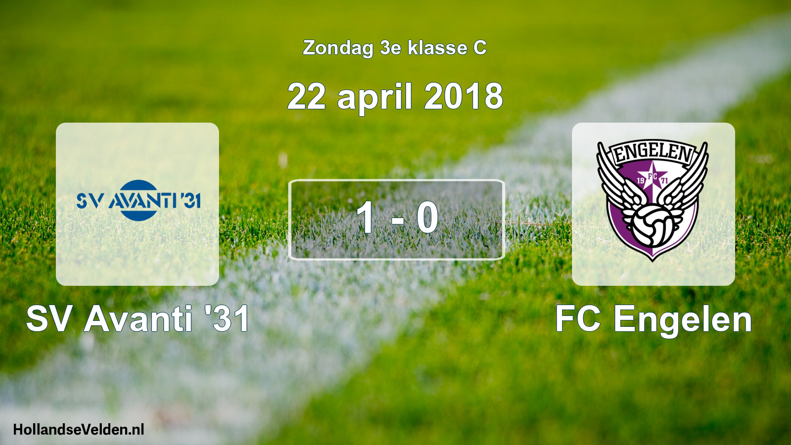Total number of matches played: SV Avanti '31 - FC Engelen 1 - 0 (22 April 2018)