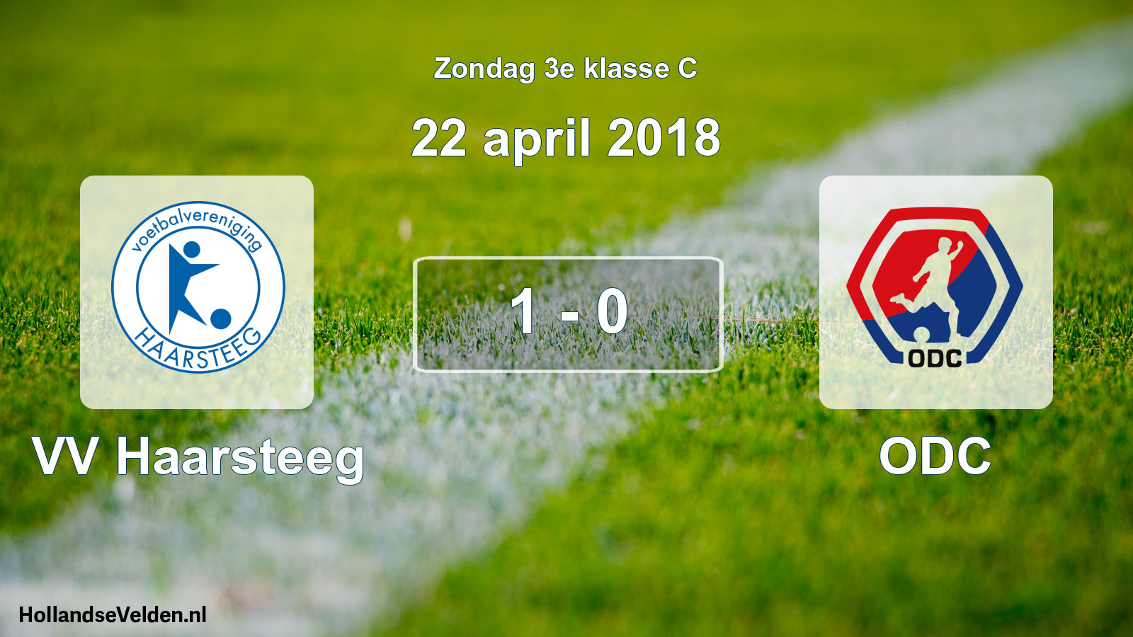 Total number of matches played: VV Haarsteeg - ODC 1 - 0 (22 April 2018)