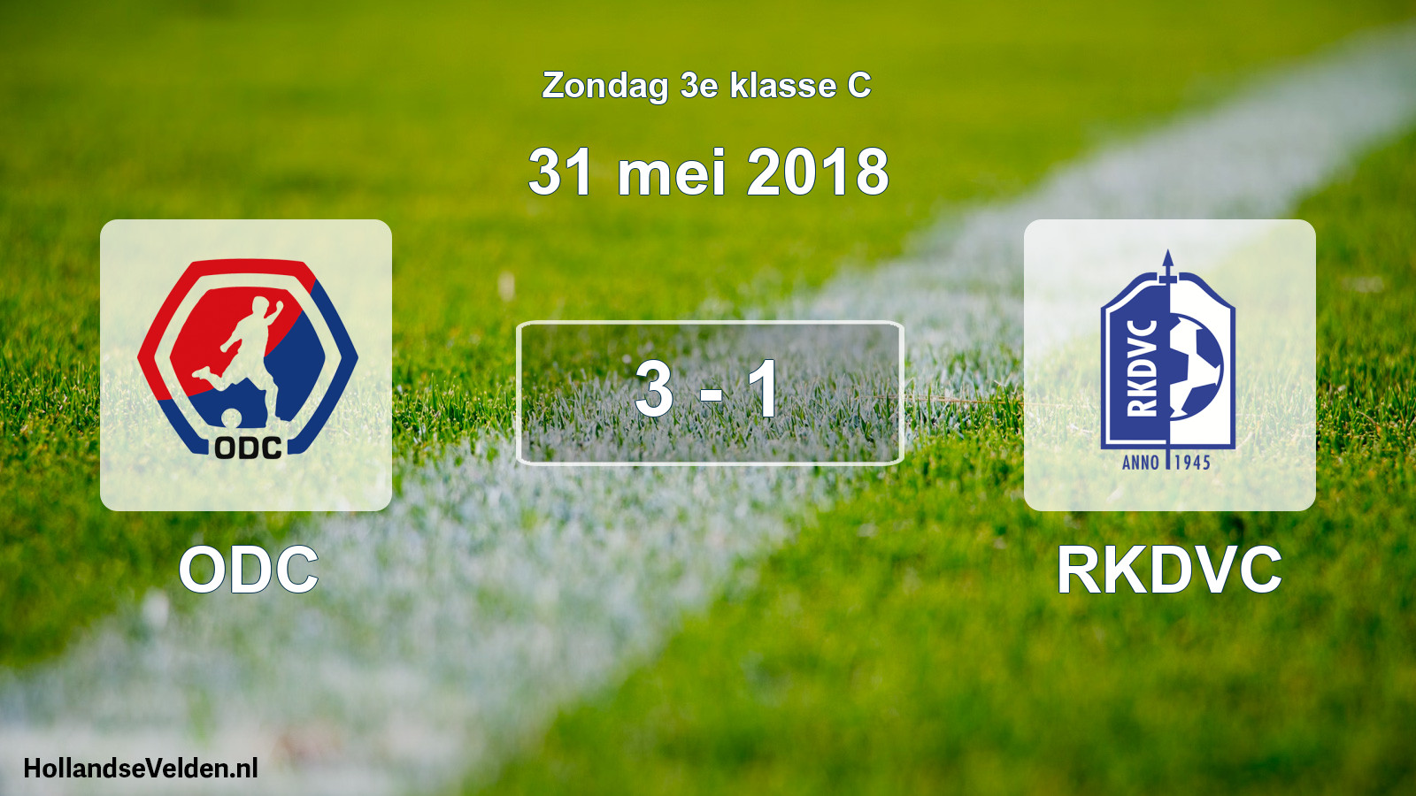 Total number of matches played: ODC - RKDVC 3 - 1 (31 May 2018)