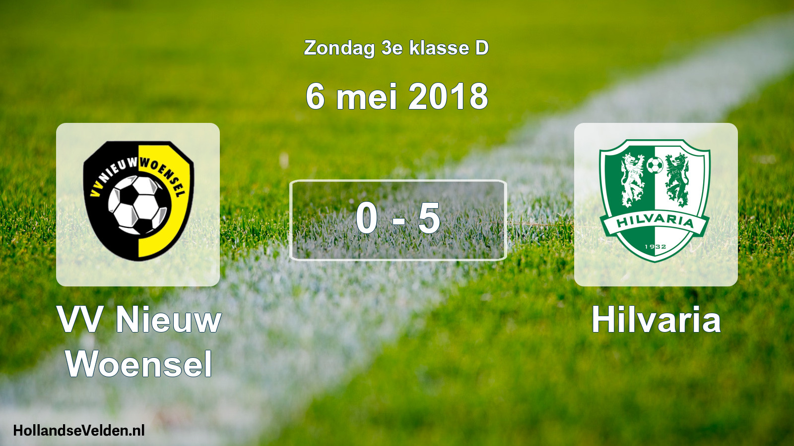 Total number of matches played: VV Nieuw Woensel - Hilvaria 0 - 5 (6 May 2018)