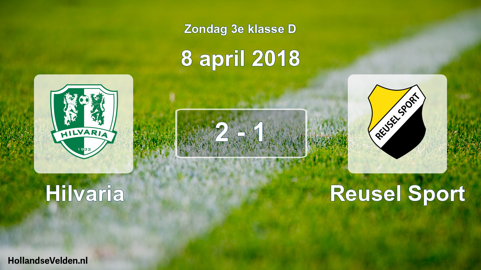 Total number of matches played: Hilvaria - Reusel Sport 2 - 1 (8 April 2018)