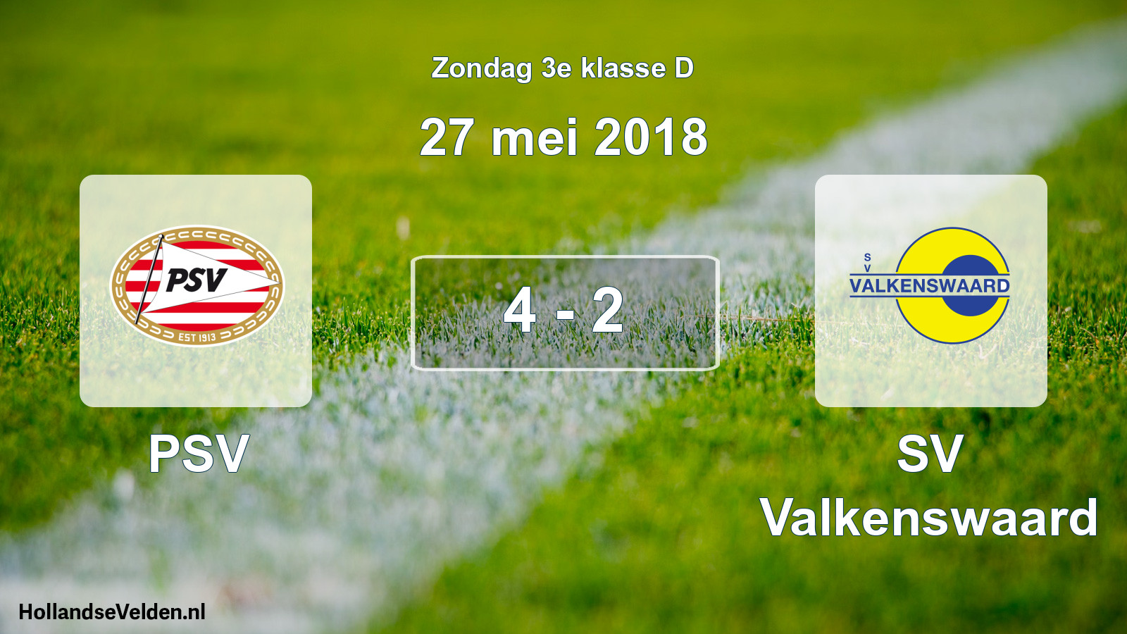 Total number of matches played: PSV - SV Valkenswaard 4 - 2 (27 May 2018)