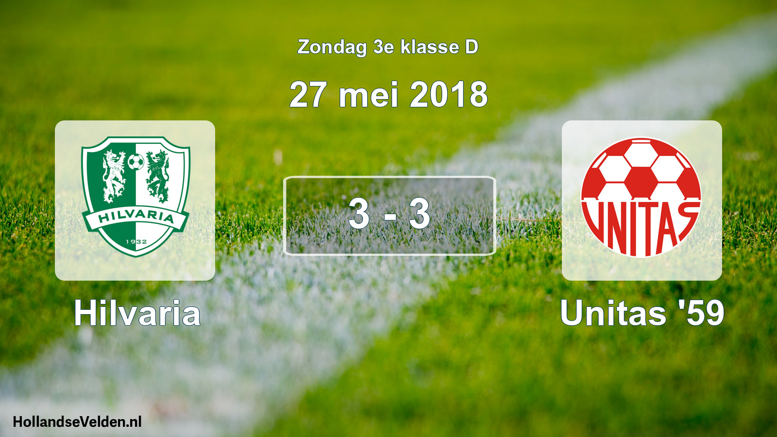 Total number of matches played: Hilvaria - Unitas '59 3 - 3 (27 May 2018)
