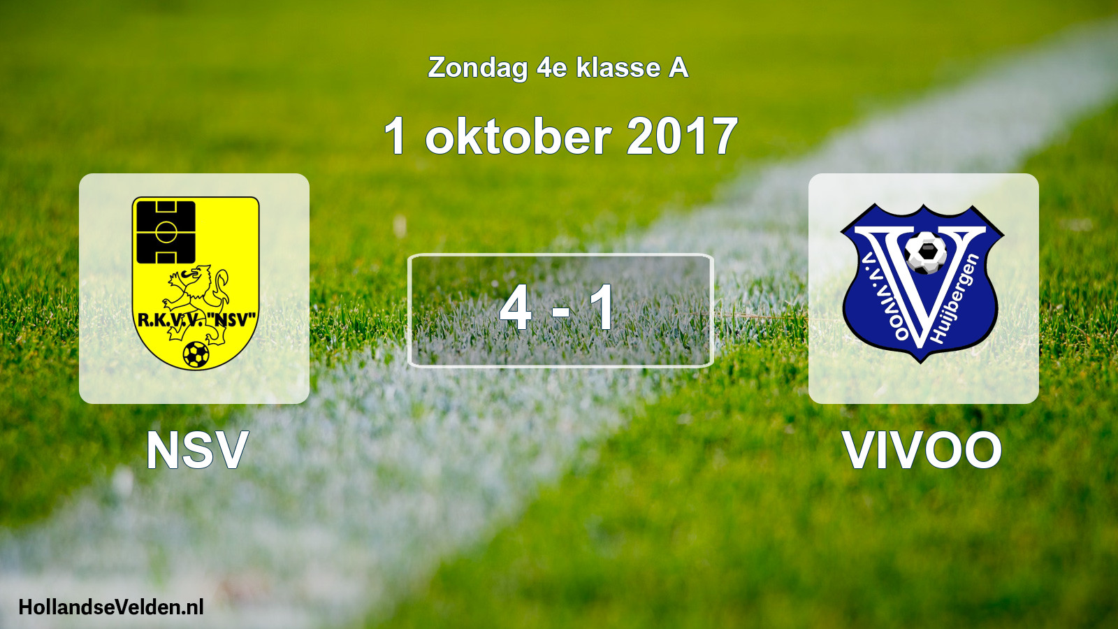 Total number of matches played: NSV - VIVOO 4 - 1 (1 October 2017)