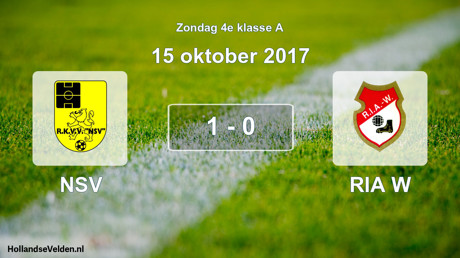 Total number of matches played: NSV - RIA W 1 - 0 (15 October 2017)