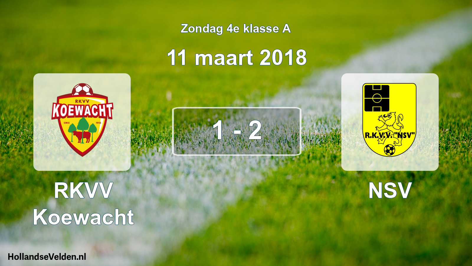 Total number of matches played: RKVV Koewacht - NSV 1 - 2 (11 March 2018)