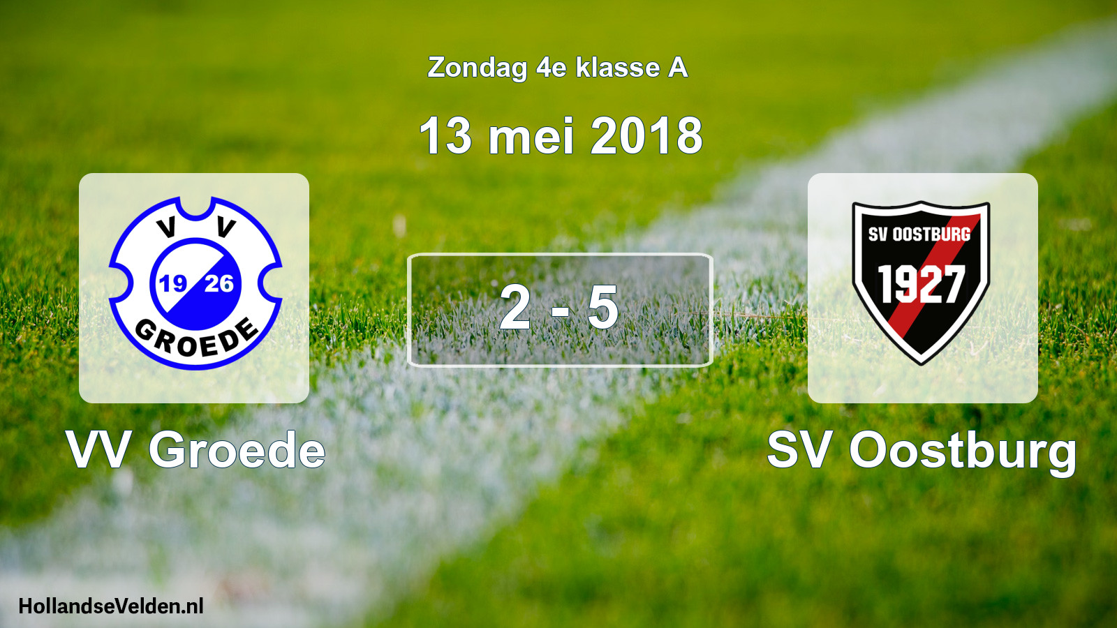 Total number of matches played: VV Groede - SV Oostburg 2 - 5 (13 May 2018)
