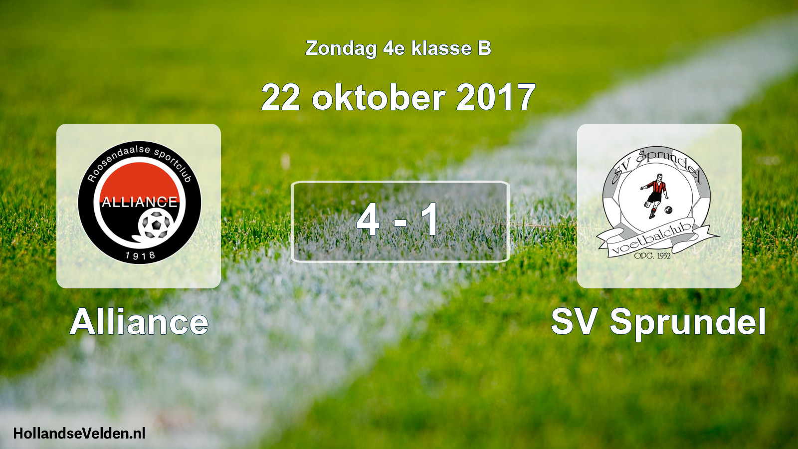 Total number of matches played: Alliance - SV Sprundel 4 - 1 (22 October 2017)
