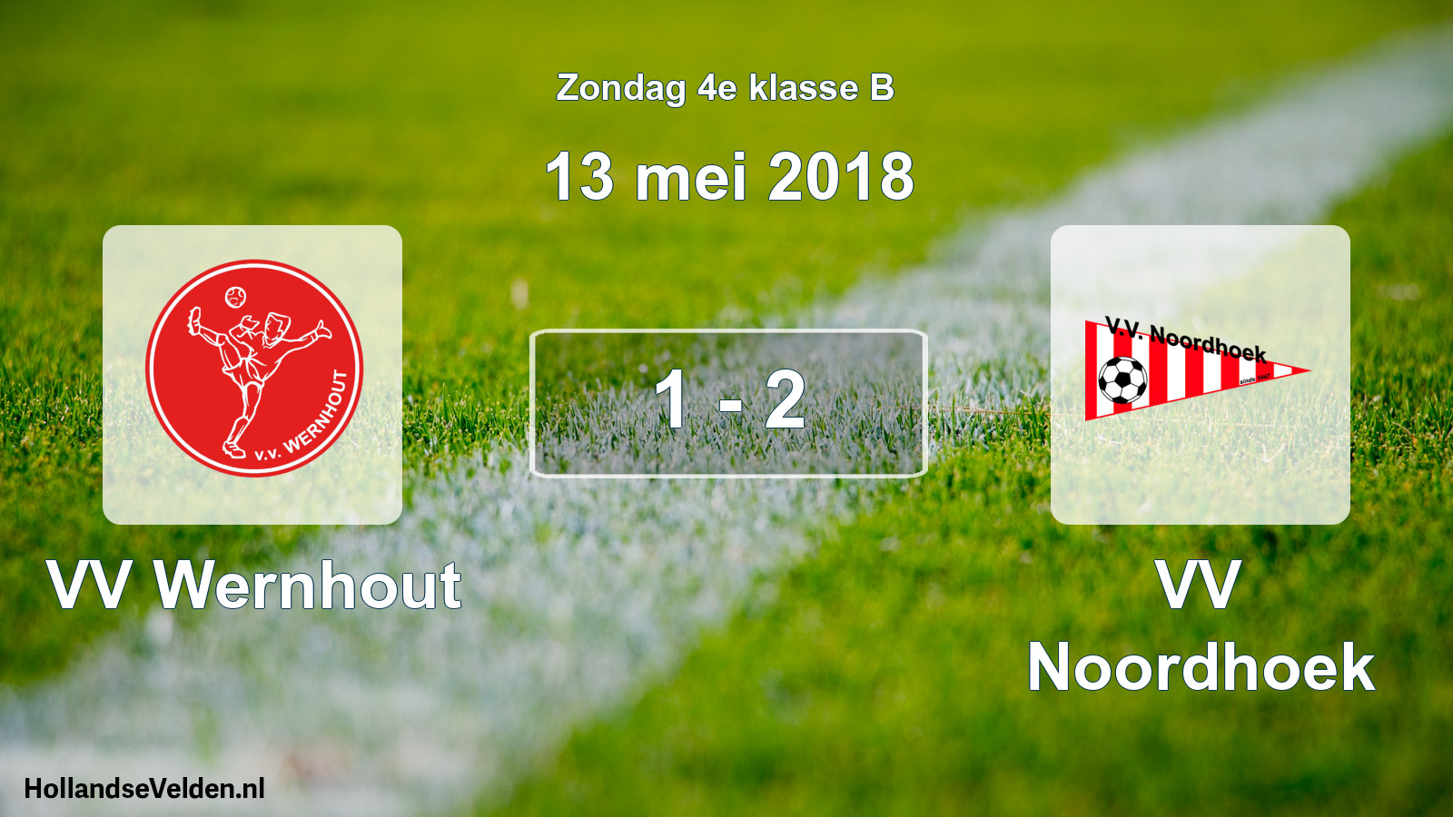 Total number of matches played: VV Wernhout - VV Noordhoek 1 - 2 (13 May 2018)