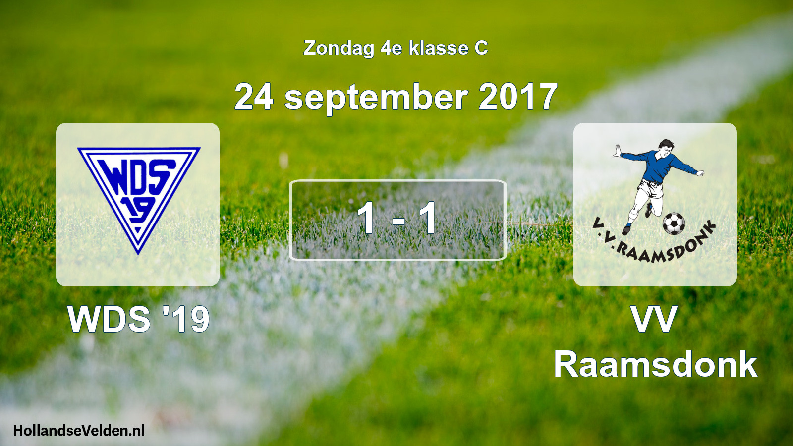 Total number of matches played: WDS '19 - VV Raamsdonk 1 - 1 (24 September 2017)