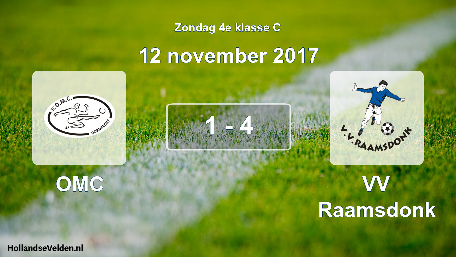 Total number of matches played: OMC - VV Raamsdonk 1 - 4 (12 November 2017)