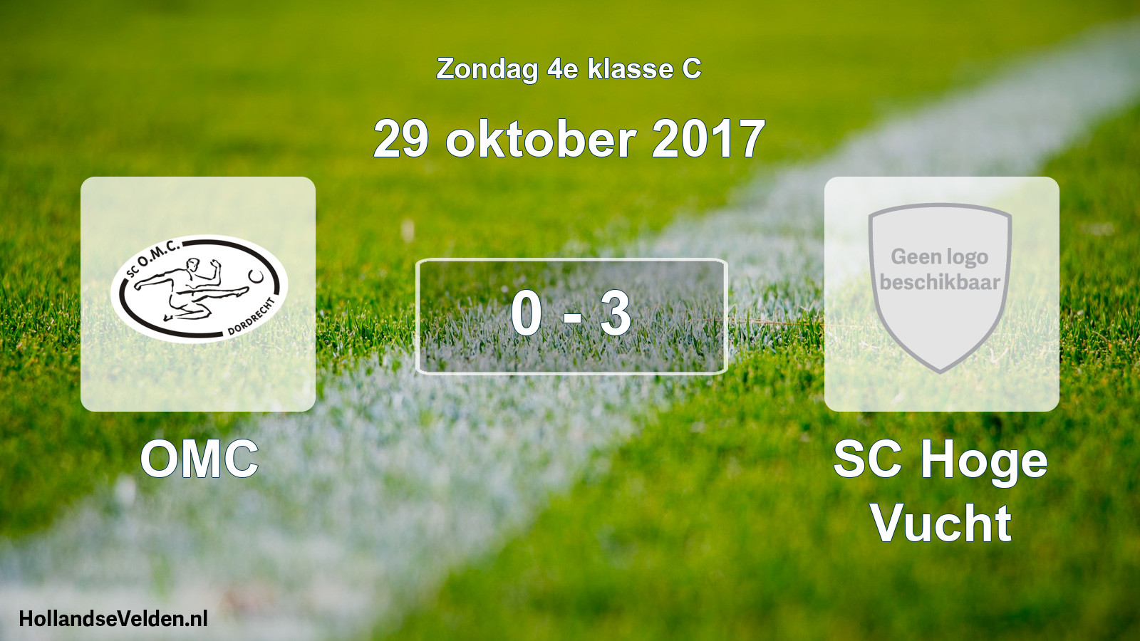 Total number of matches played: OMC - SC Hoge Vucht 0 - 3 (29 October 2017)