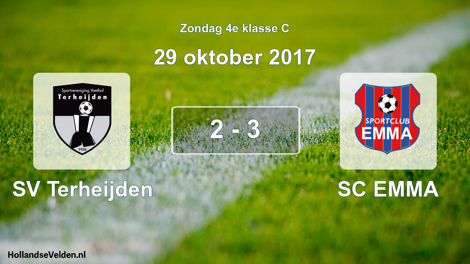 Total number of matches played: SV Terheijden - SC EMMA 2 - 3 (29 October 2017)