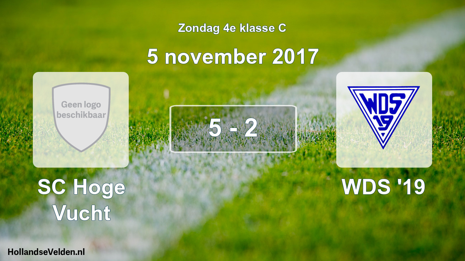 Total number of matches played: SC Hoge Vucht - WDS '19 5 - 2 (5 November 2017)