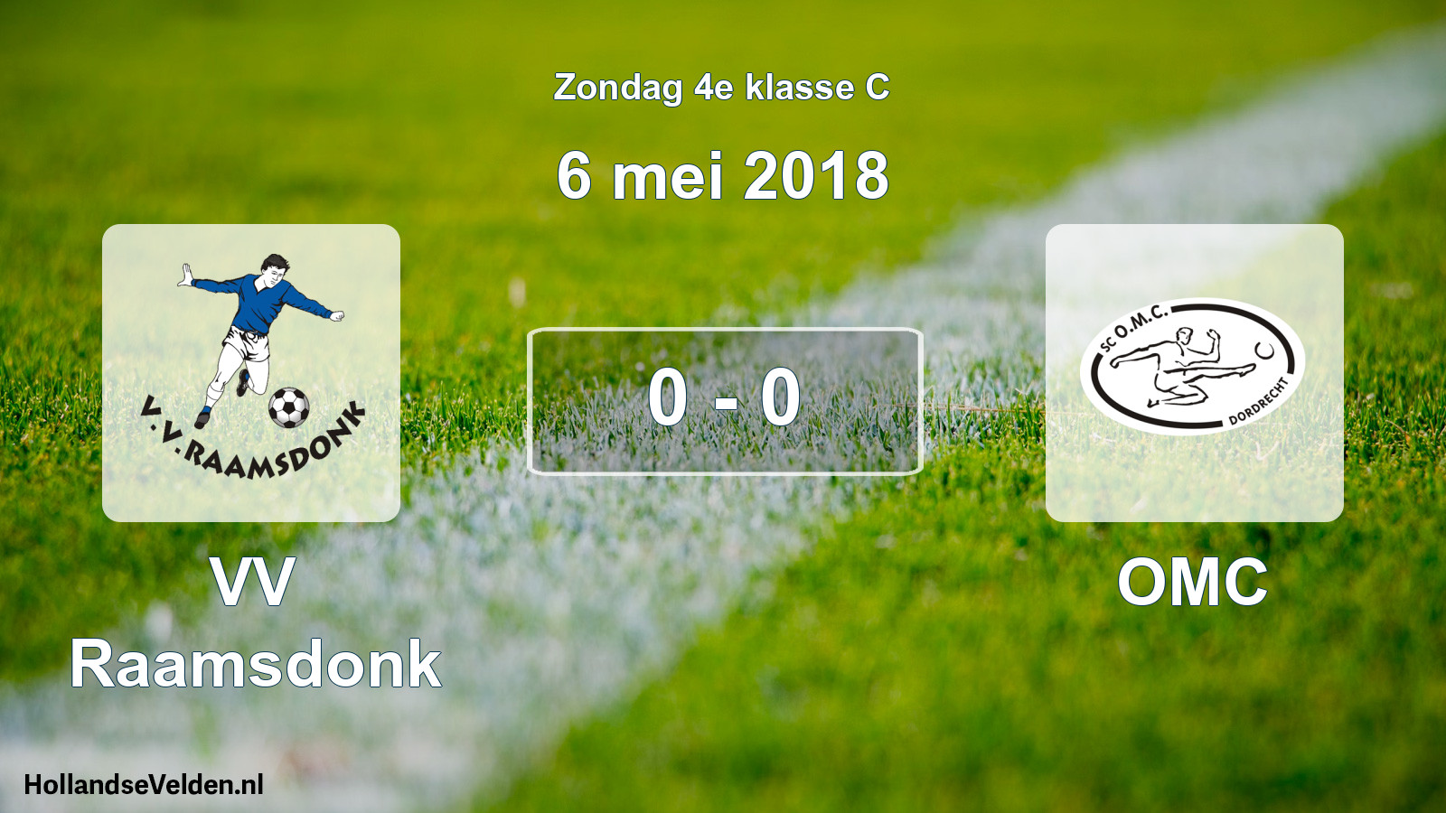 Total number of matches played: VV Raamsdonk - OMC 0 - 0 (6 May 2018)