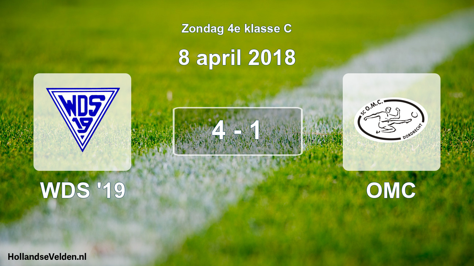 Total number of matches played: WDS '19 - OMC 4 - 1 (8 April 2018)