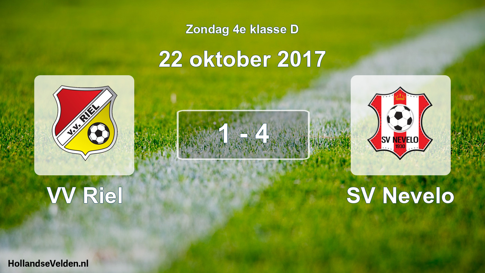 Total number of matches played: VV Riel - SV Nevelo 1 - 4 (22 October 2017)