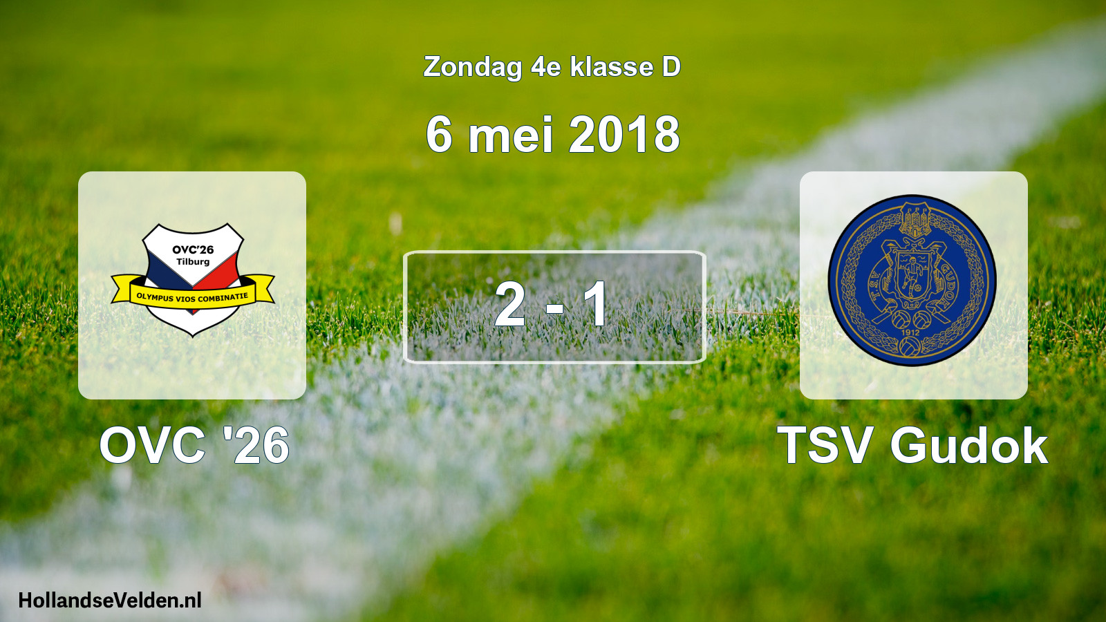 Total number of matches played: OVC '26 - TSV Gudok 2 - 1 (6 May 2018)