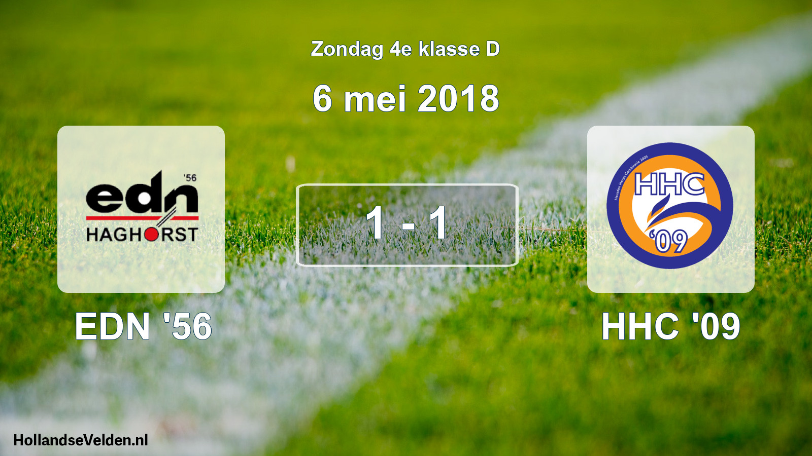 Total number of matches played: EDN '56 - HHC '09 1 - 1 (6 May 2018)