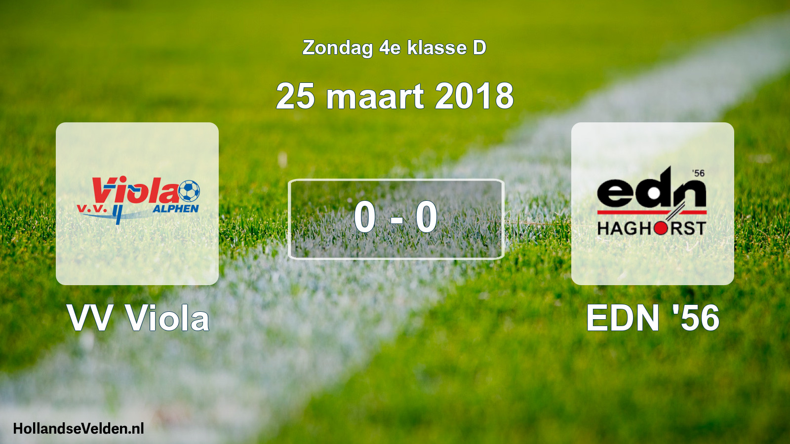 Total number of matches played: VV Viola - EDN '56 0 - 0 (25 March 2018)