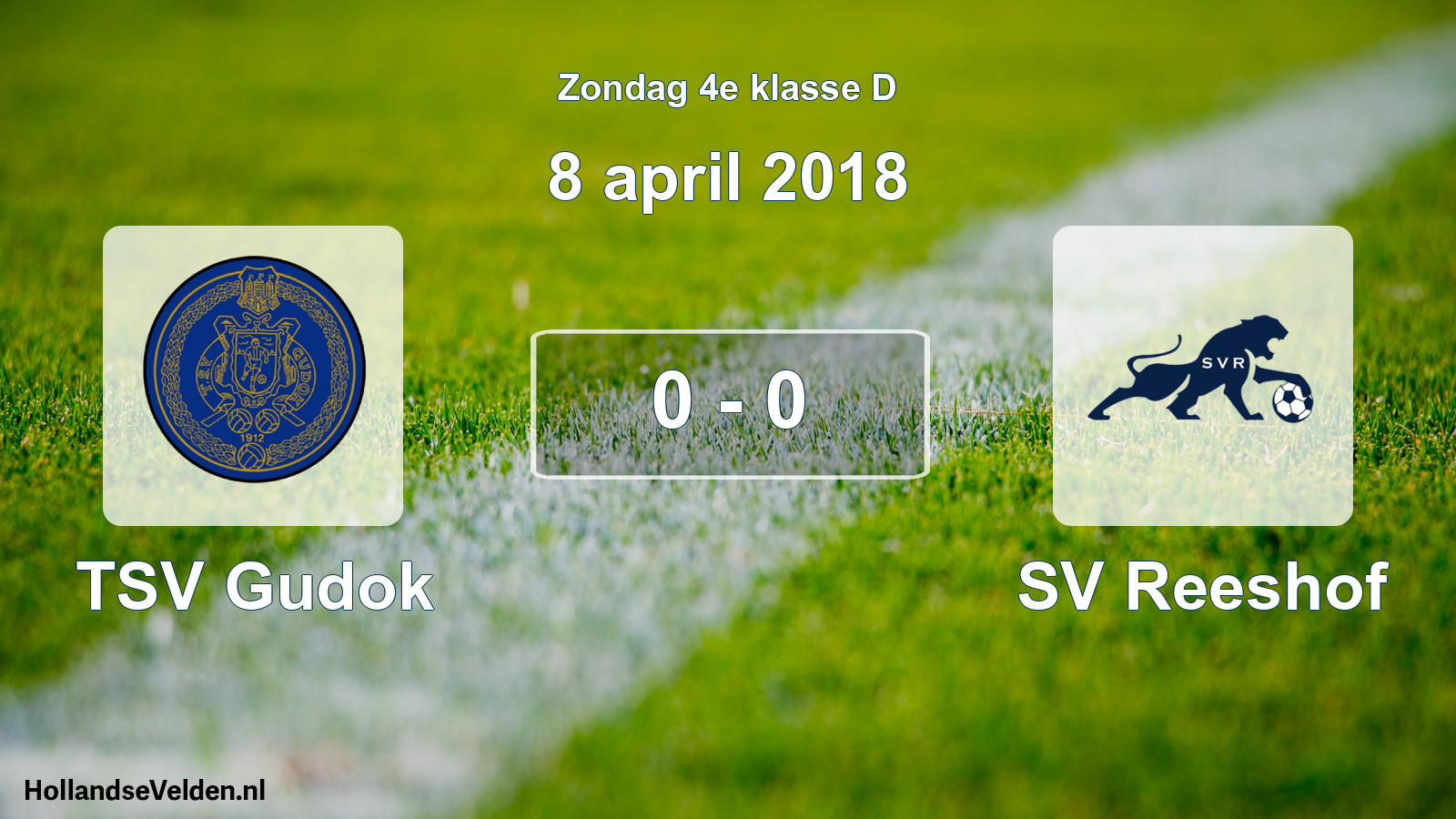 Total number of matches played: TSV Gudok - SV Reeshof 0 - 0 (8 April 2018)